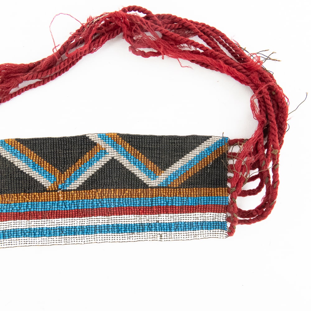 1890s Menomonee Beaded Sash - 10