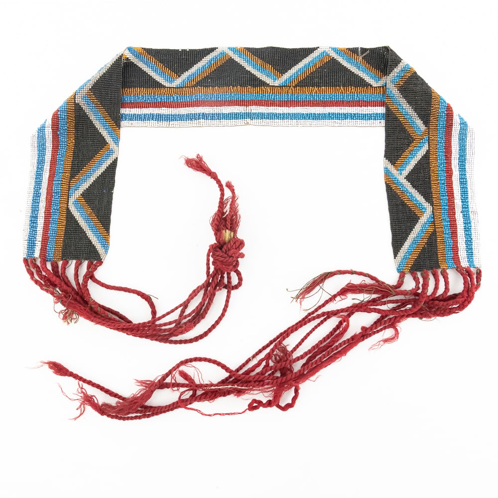 1890s Menomonee Beaded Sash (1 of 12)