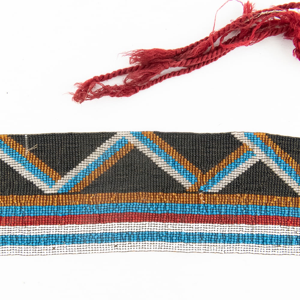 1890s Menomonee Beaded Sash - 9