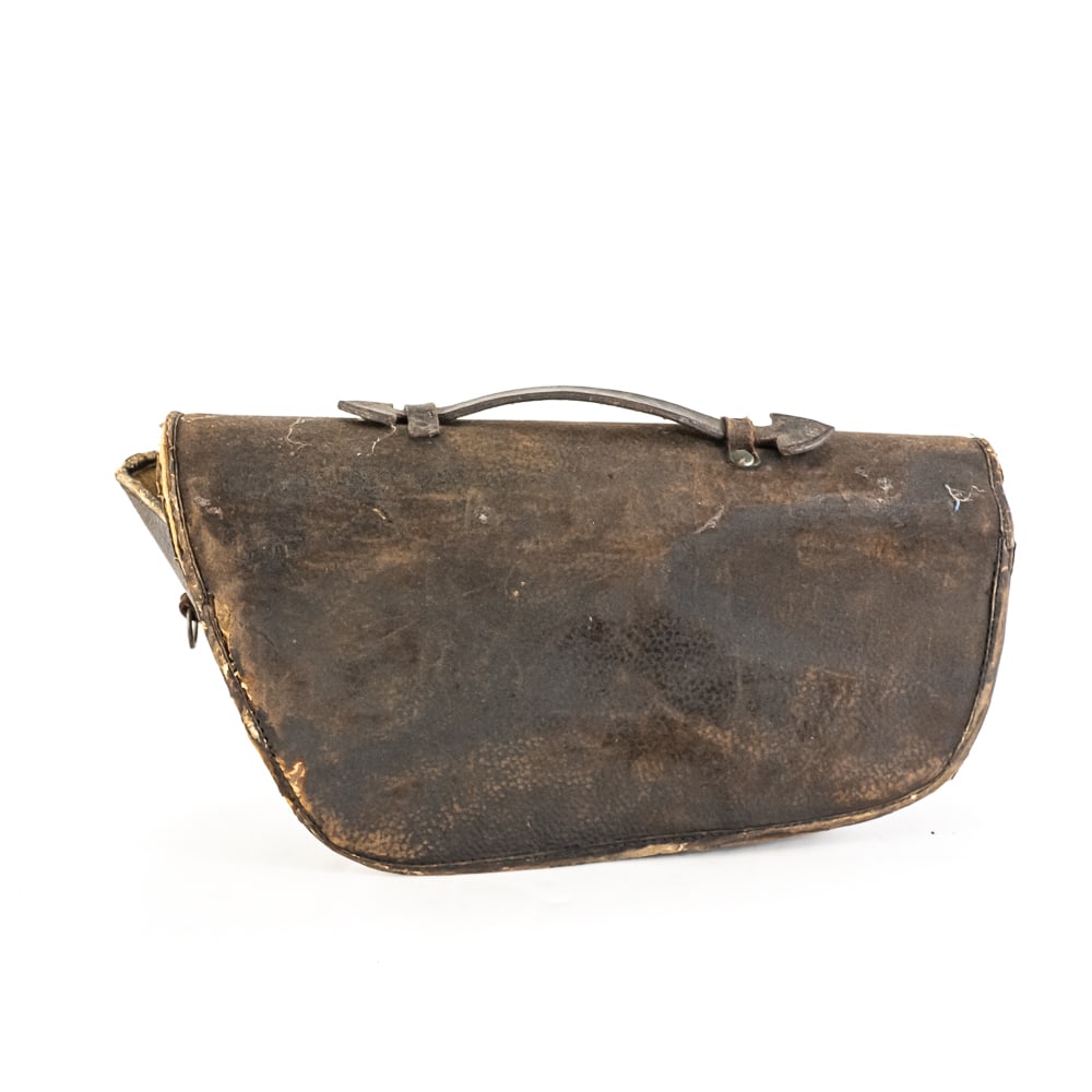 Antique Leather Saddlebag - 3