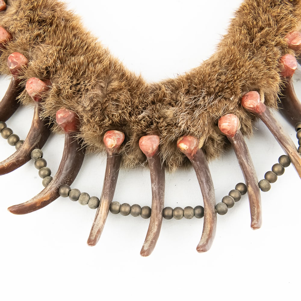 Synthetic Bear Claw Necklace - 10