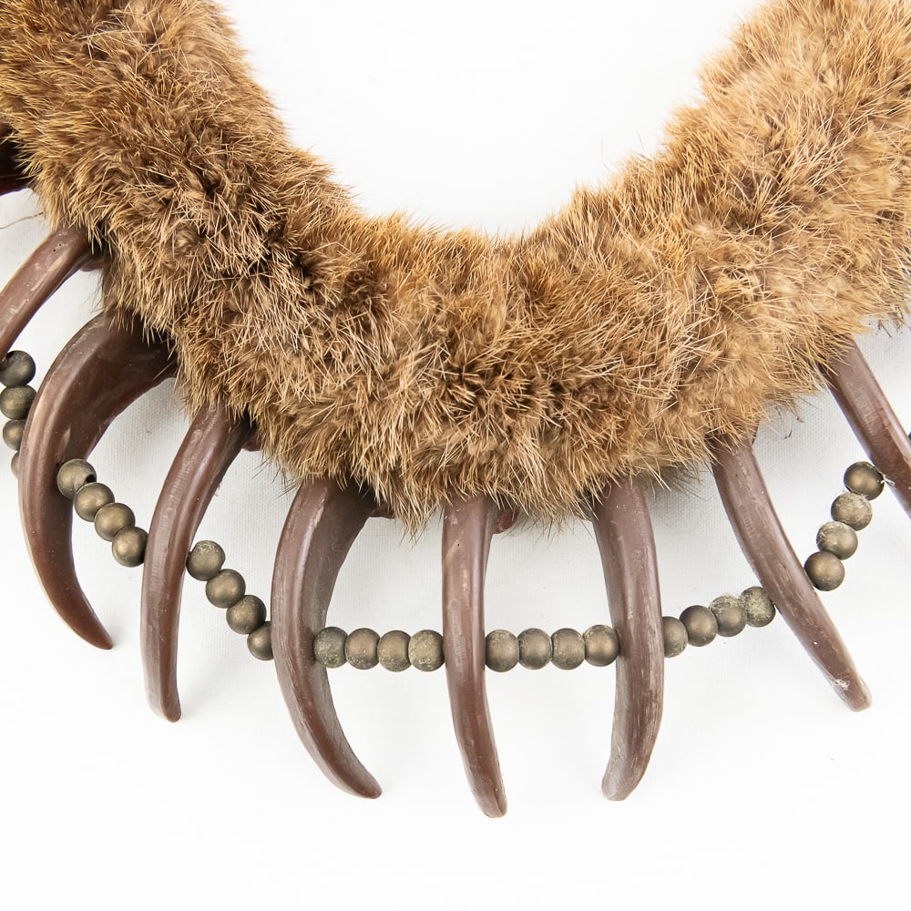 Synthetic Bear Claw Necklace - 2