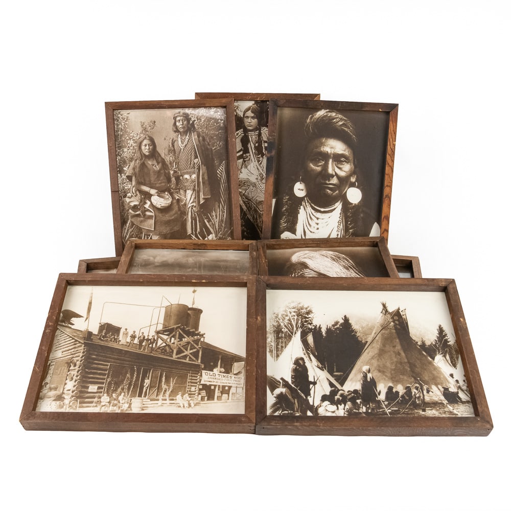 9 Vintage Native American Framed Prints (1 of 20)