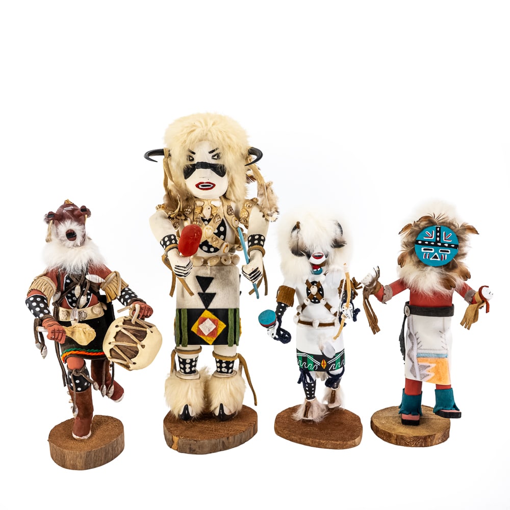 Four Native American Kachina Dolls-Signed (1 of 11)