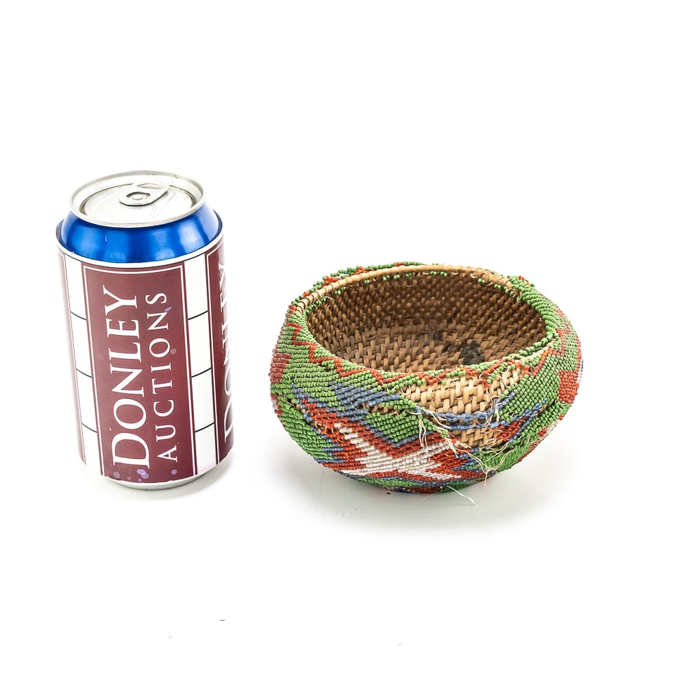 1920s Paiute Beaded Basket - 2