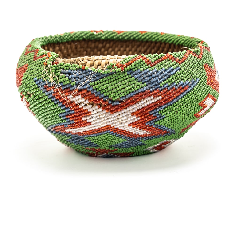1920s Paiute Beaded Basket - 6