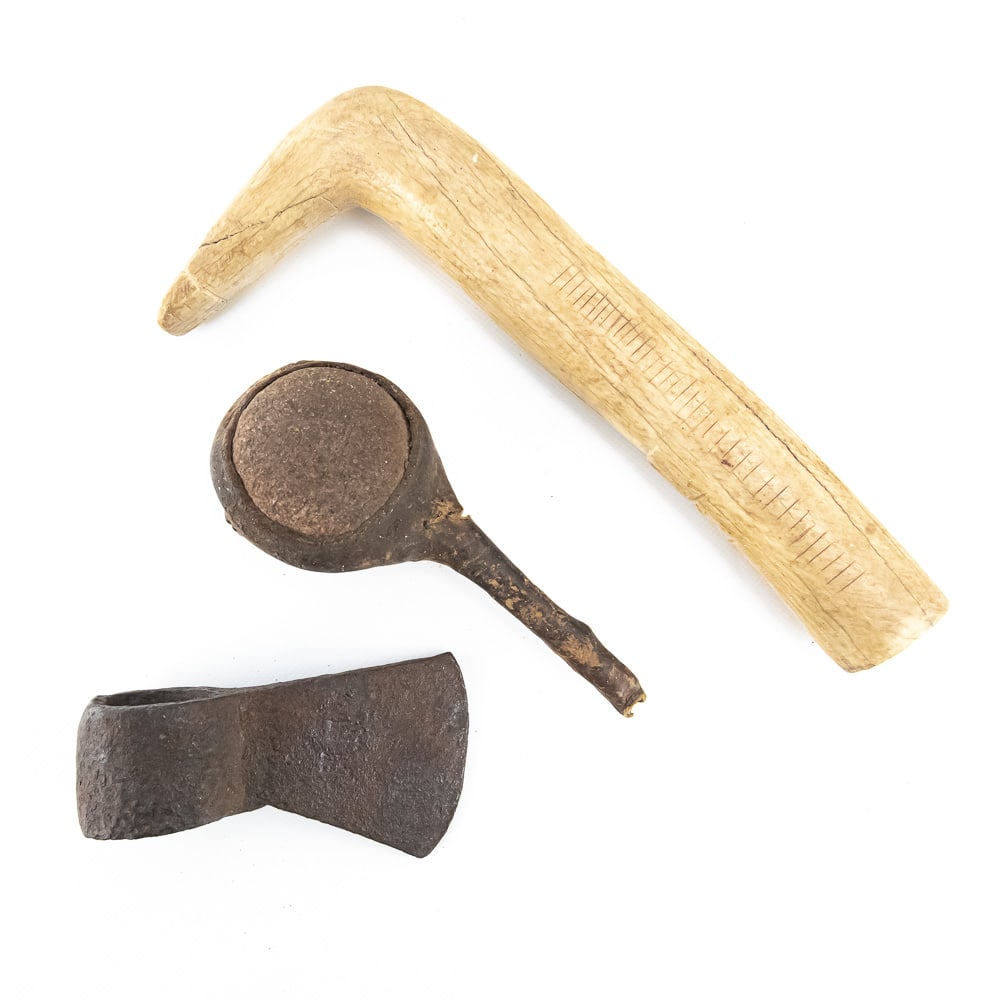 Native American Style Bone & Iron Tool Trio (3) (1 of 14)