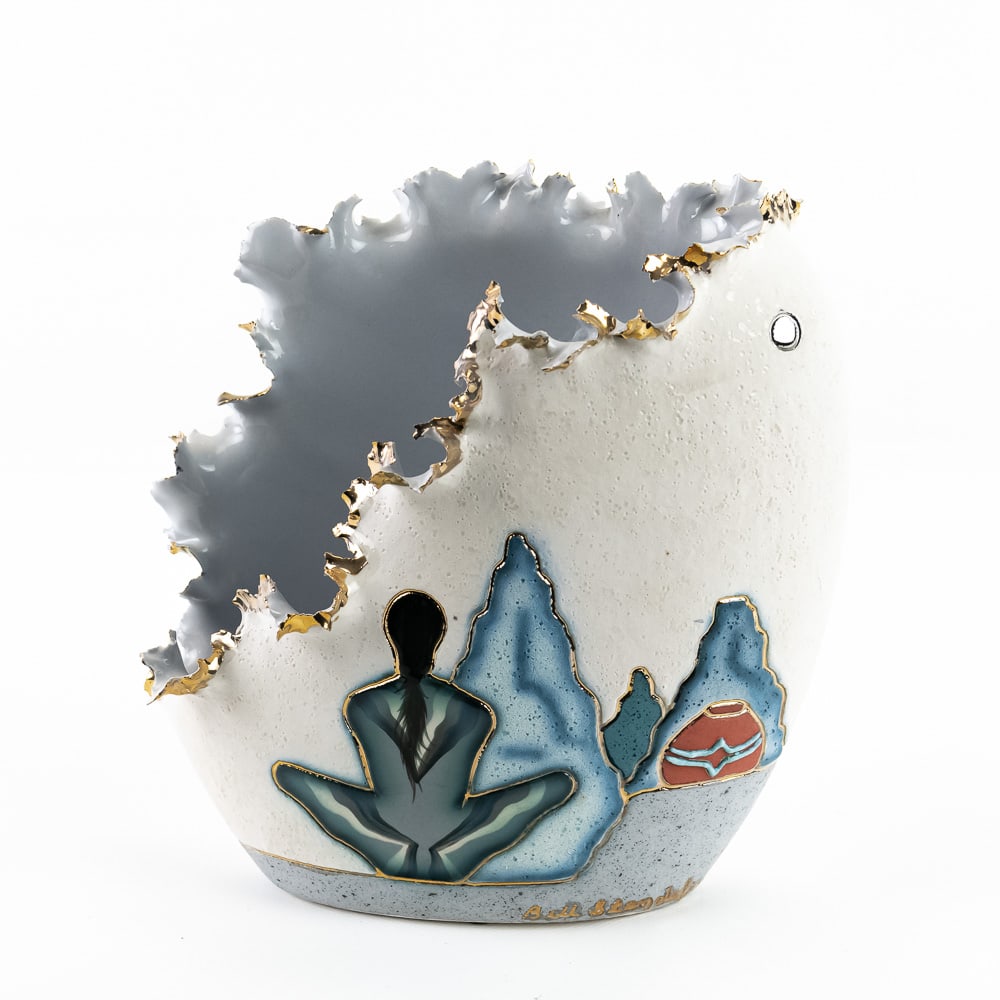 Three Contemporary Native American Pottery - 14