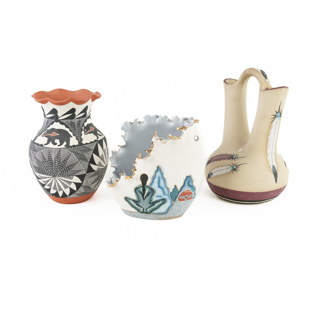 Three Contemporary Native American Pottery (1 of 20)