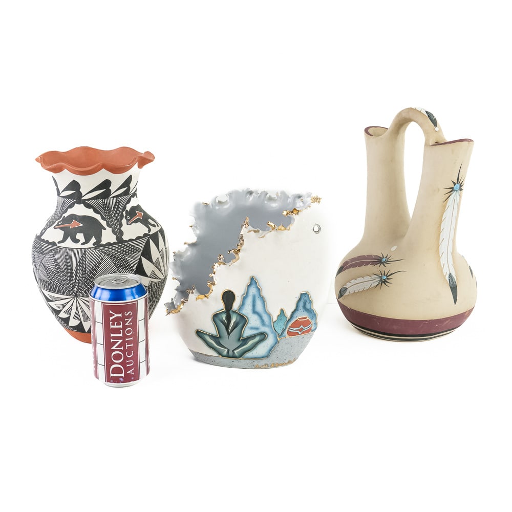 Three Contemporary Native American Pottery - 2