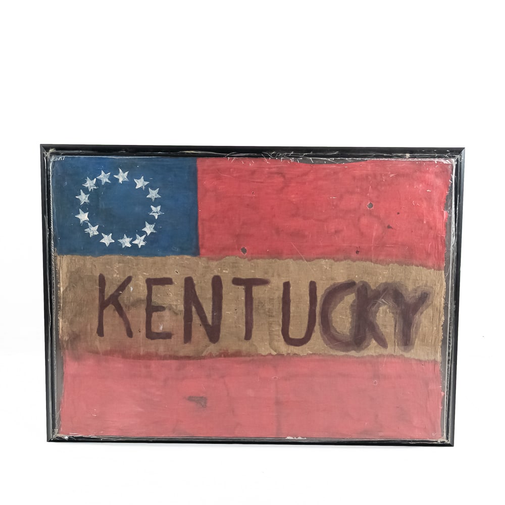 Vintage Kentucky Confederate-Style Flag - 2