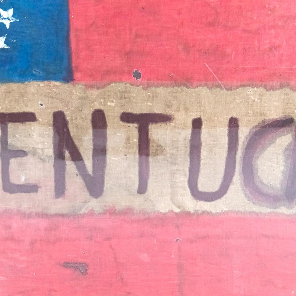 Vintage Kentucky Confederate-Style Flag - 4