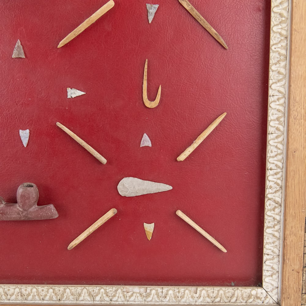 Framed Native American Artifact Display - 5