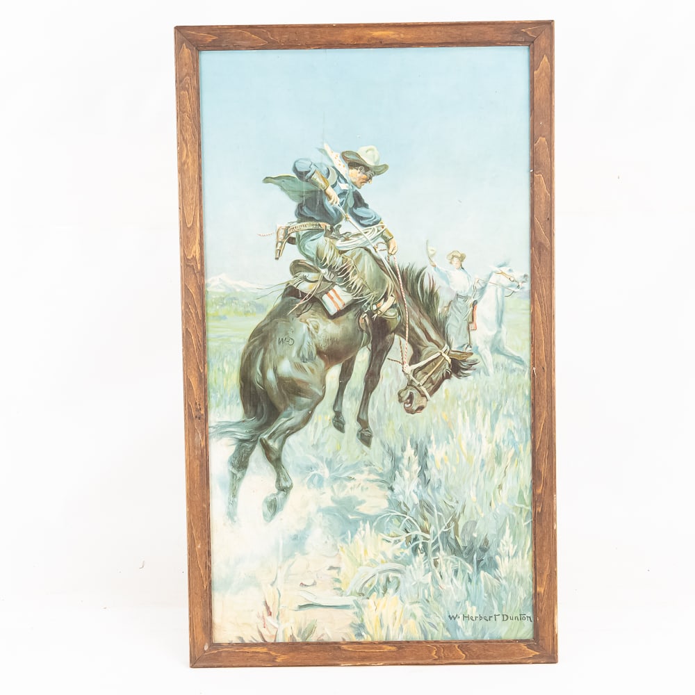 Western and Sporting Framed Art Suite - 11