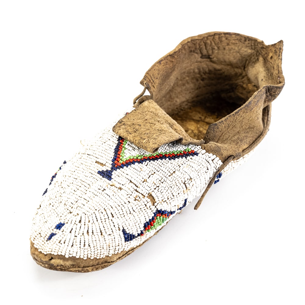 5pc Antique Beaded Native Moccasins - 2