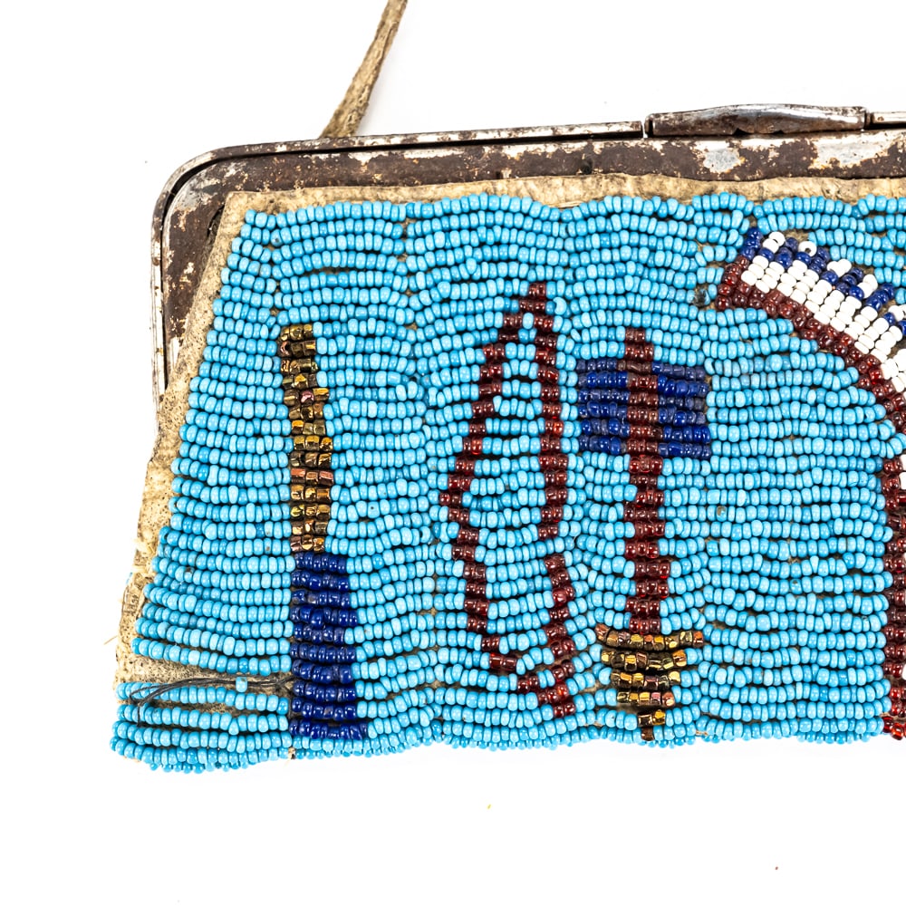 Native American Style Beaded Purse - 2