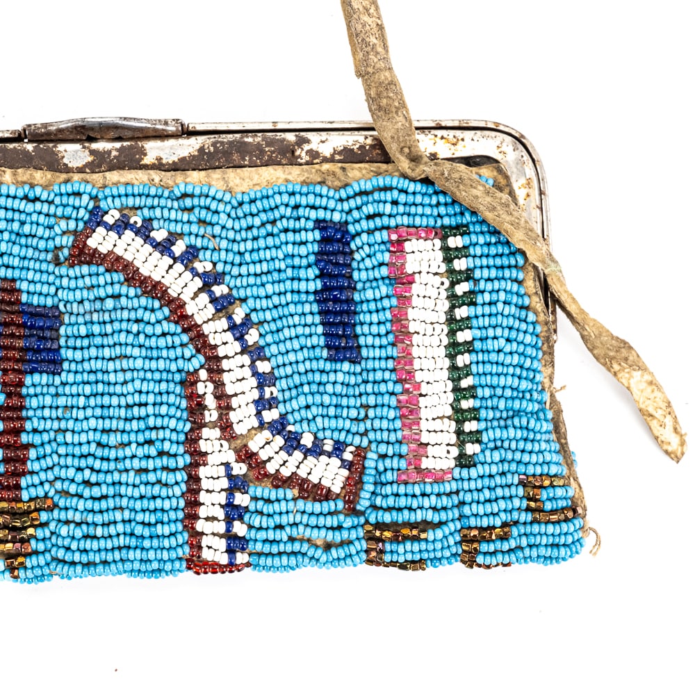 Native American Style Beaded Purse - 3