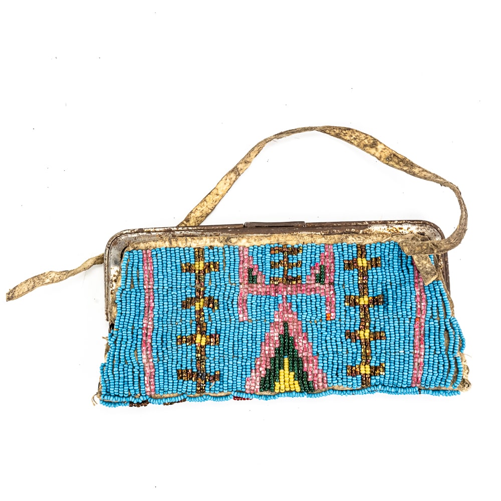 Native American Style Beaded Purse - 4