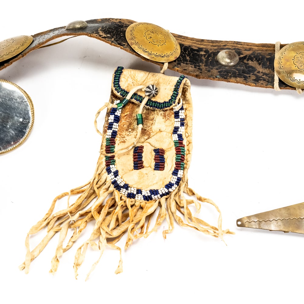 Native American Style Beaded Belt Set - 3