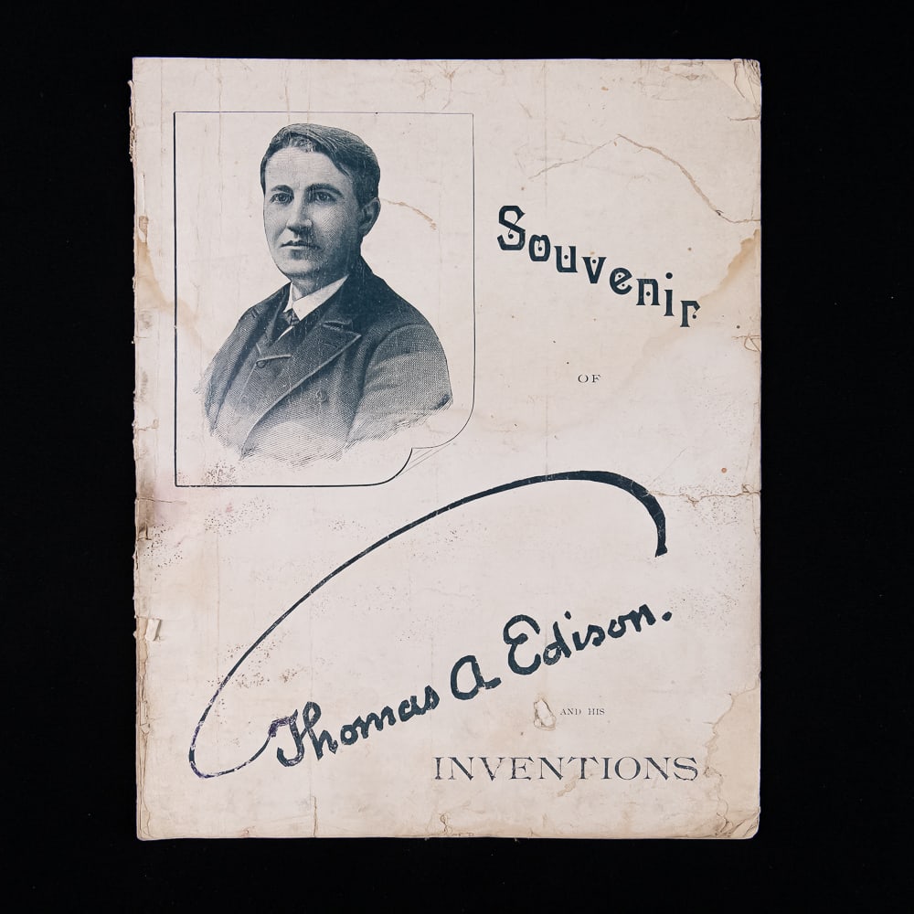 1890 Souvenir Program of Edison & His Inventions (1 of 8)