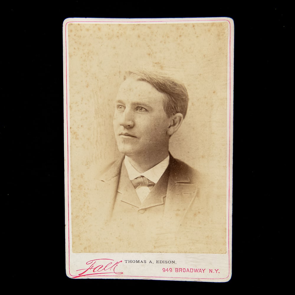 1887 Photograph of Thomas A. Edison (1 of 2)