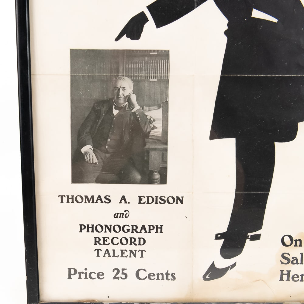 Edison Record Talent Advertisement Poster - 2
