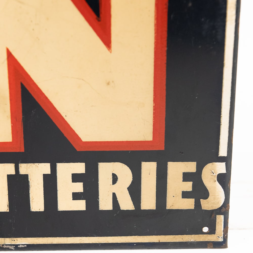 Edison Batteries Tin Advertising Sign - 3