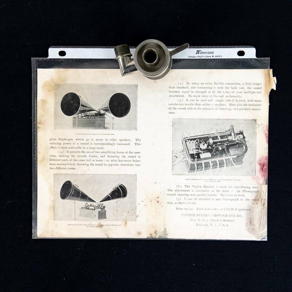 Edison Duplex Reproducer & Brochure (1 of 2)