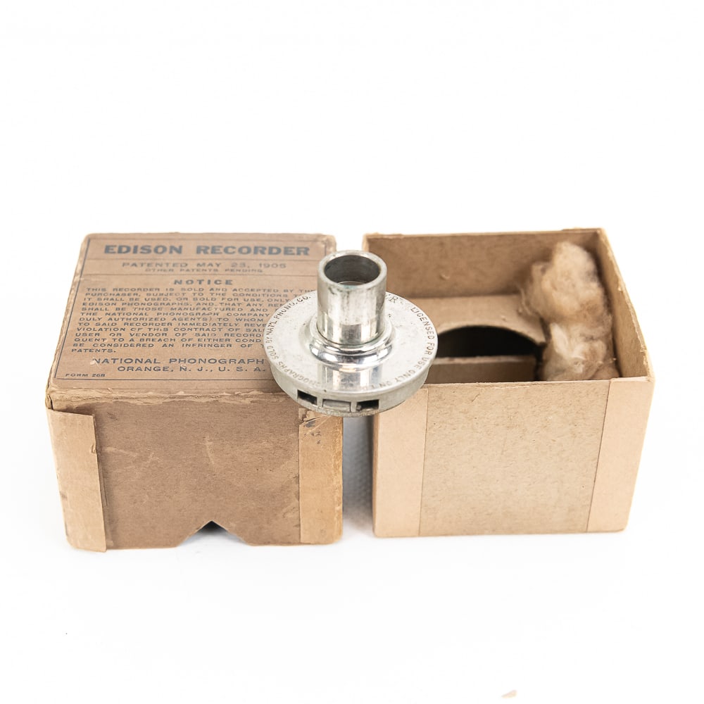 Original Edison Recorder in its Original Box (1 of 6)