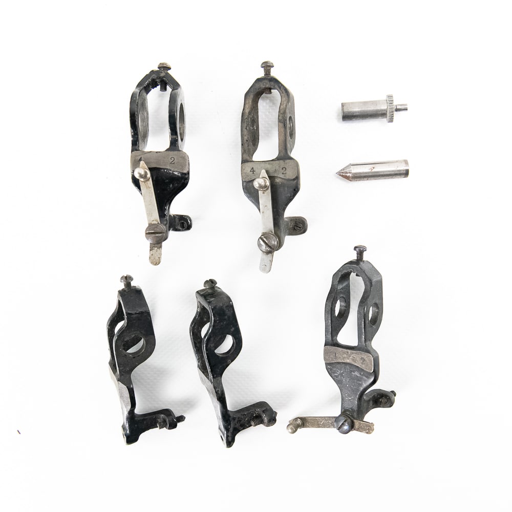 Seven-Piece Lot of Various Edison Gear Conversion: Seven various parts, many of which appear to be unused old stock for 2-to-4-minute gear conversions. All in average condition. See photos for details. From the Allen Koenigsberg Collection