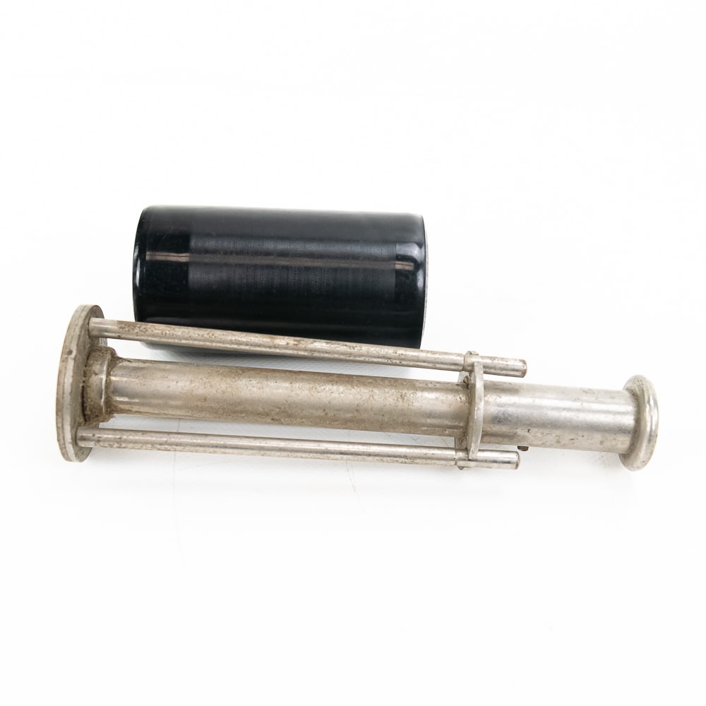 Unusual Edison Marked Cylinder Accessory Part: Unusual accessory or part that fits a standard Edison cylinder, with the small end marked "Edison". It has its original nickel plating in average condition with the usual wear. See photos for details.