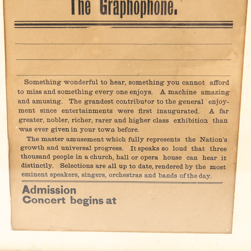 Graphophone Broadside Advertisement - 4