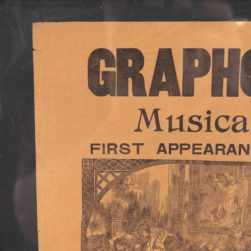 Framed Grapho-Ampliphone ConcertPoster - 3