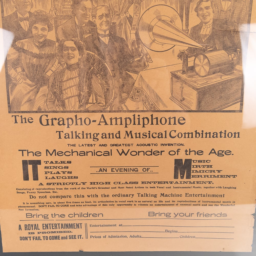 Framed Grapho-Ampliphone ConcertPoster - 6