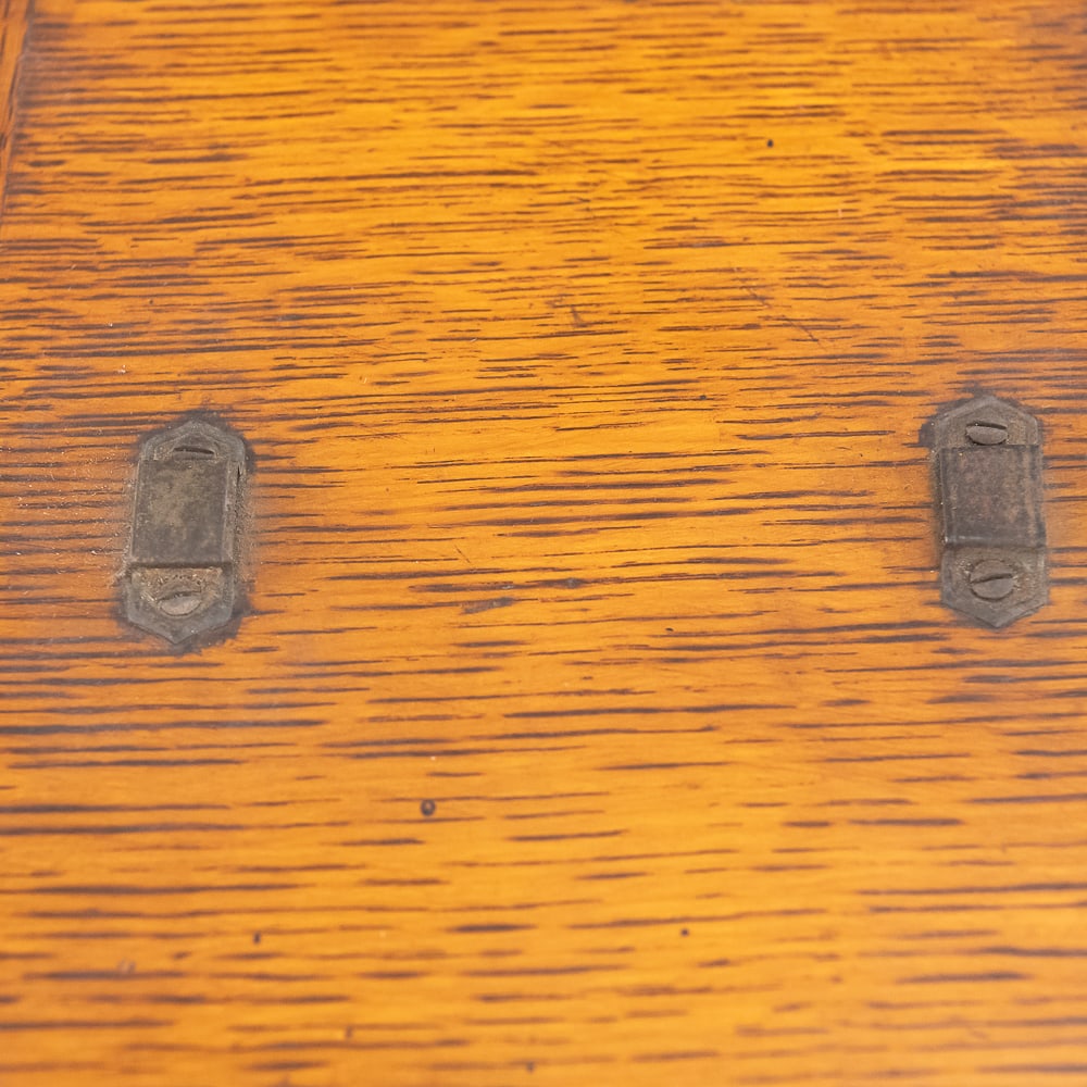 Oak Berliner Phonograph Record Storage Case. - 3