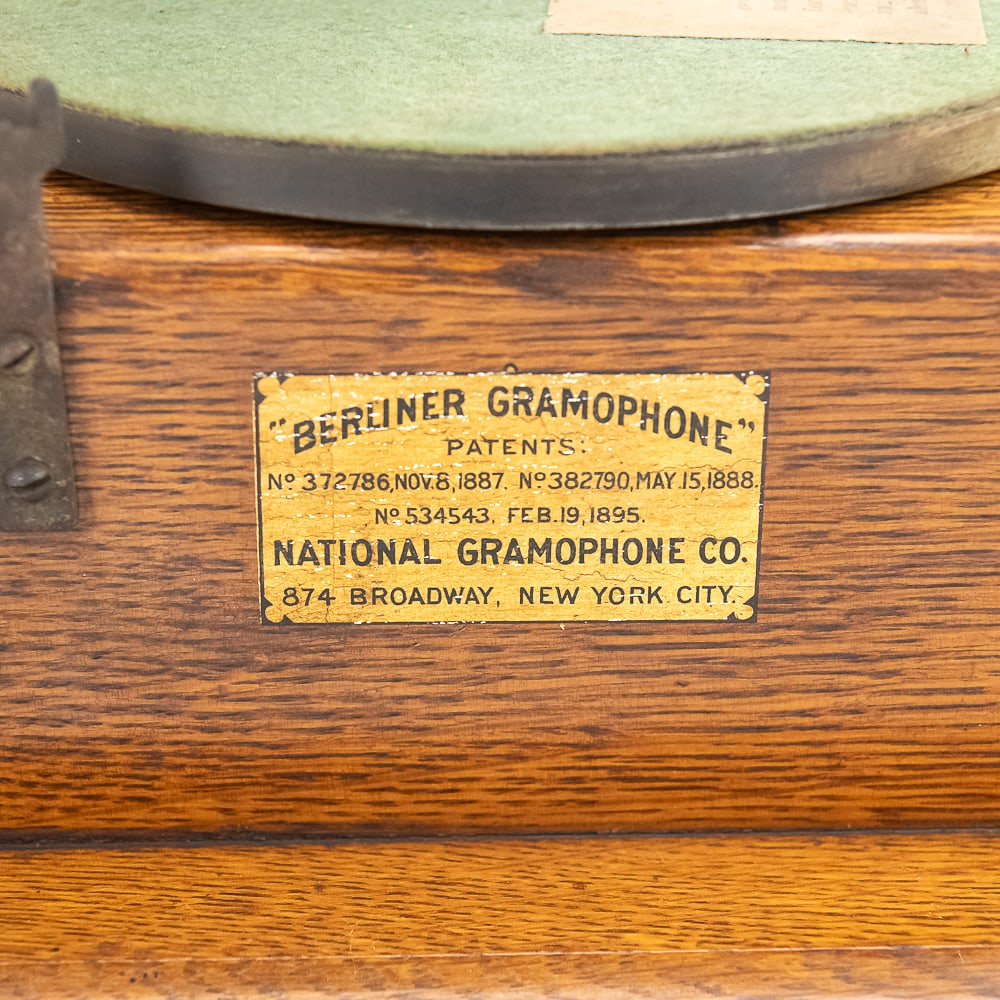 Berliner Improved Gramophone Disc Phonograph - 12