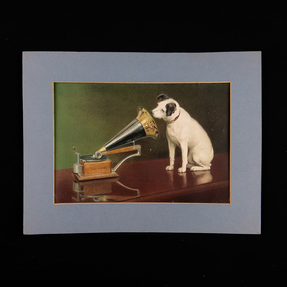 Vintage His Master's Voice Print (1 of 5)