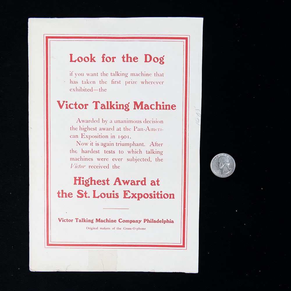 1905 Victor Talking Machine Ad Insert - 7