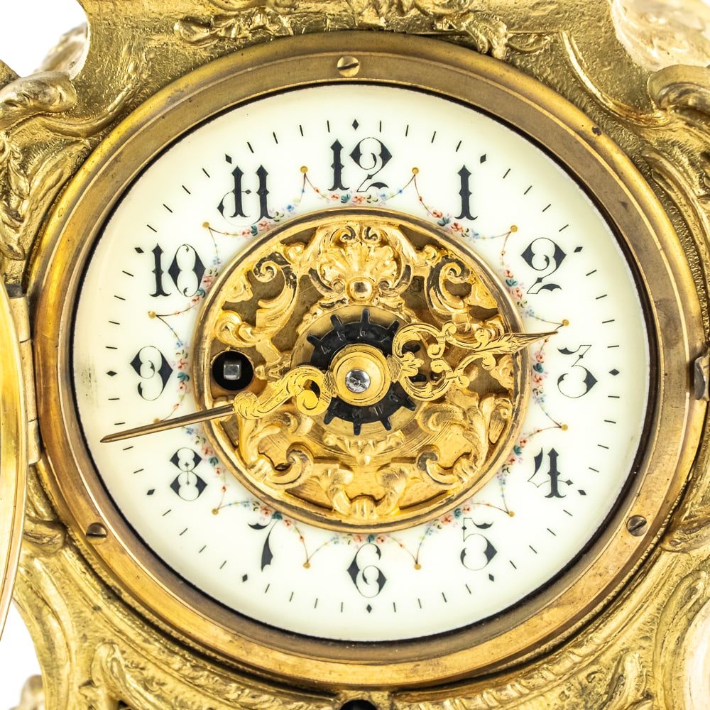 Lioret Phonograph Mantle Clock - 4