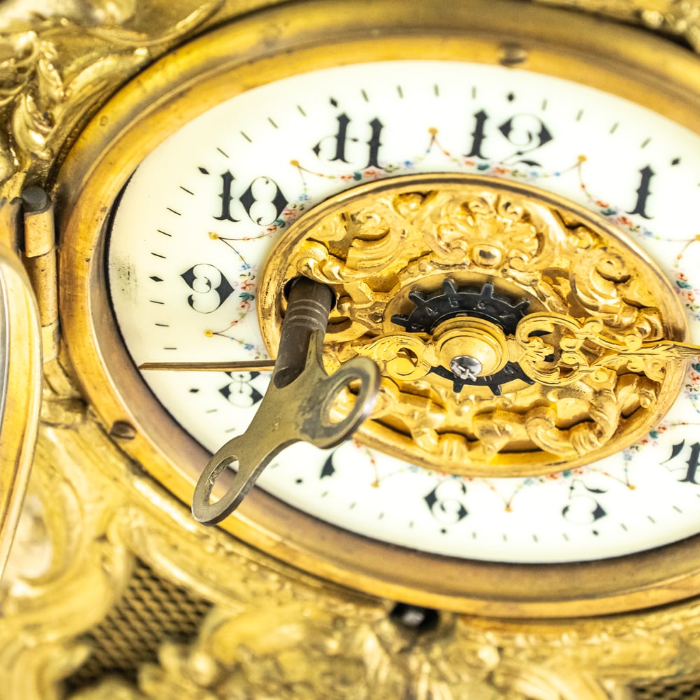 Lioret Phonograph Mantle Clock - 5