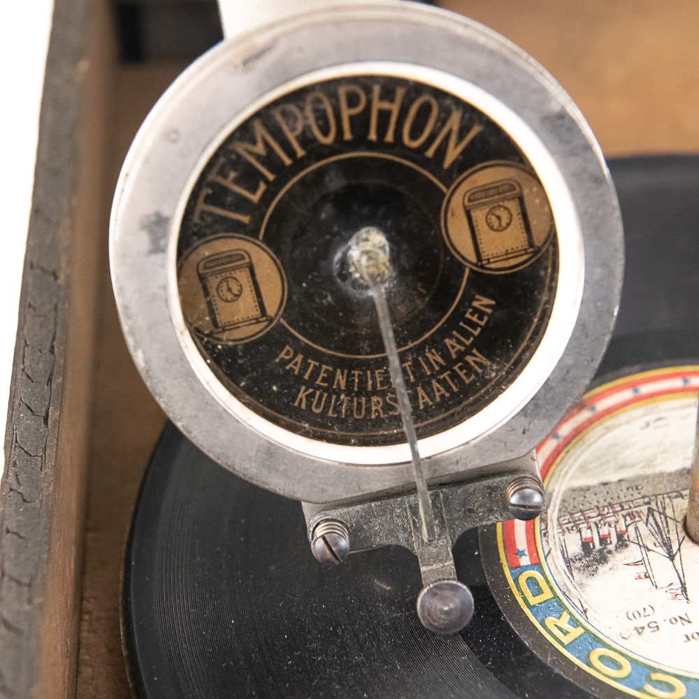 Rare Tempophon Phonograph Alarm Clock - 7