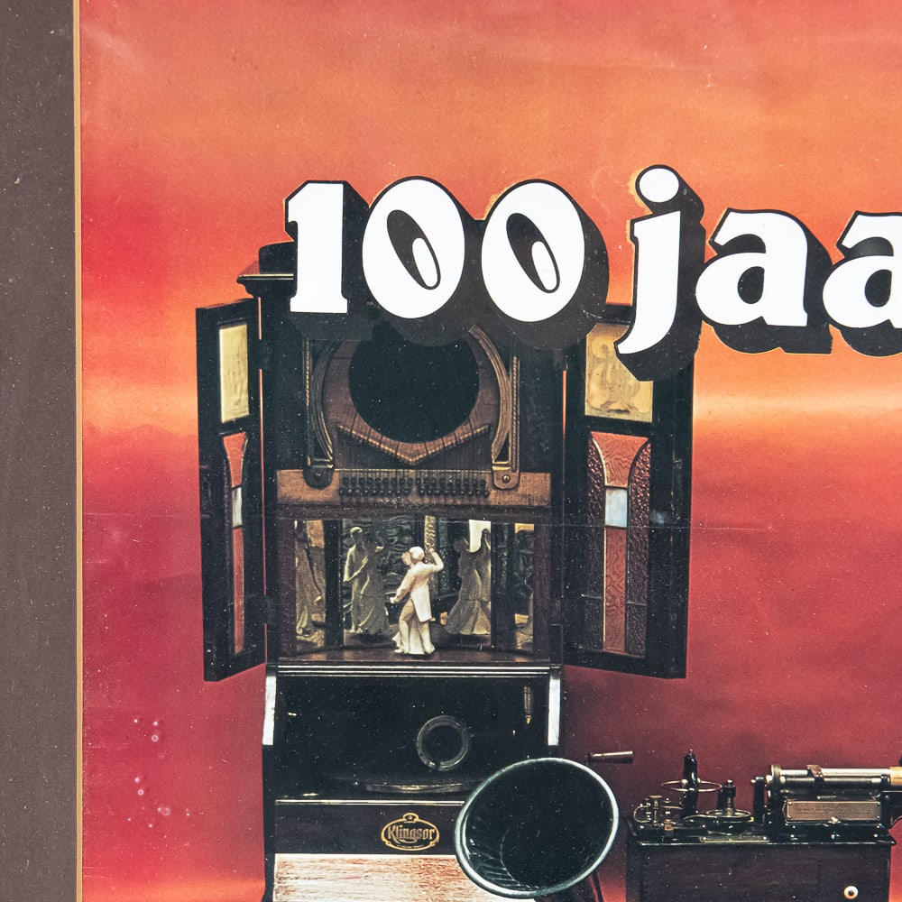 Framed 100 Jaar Edison Poster - 2