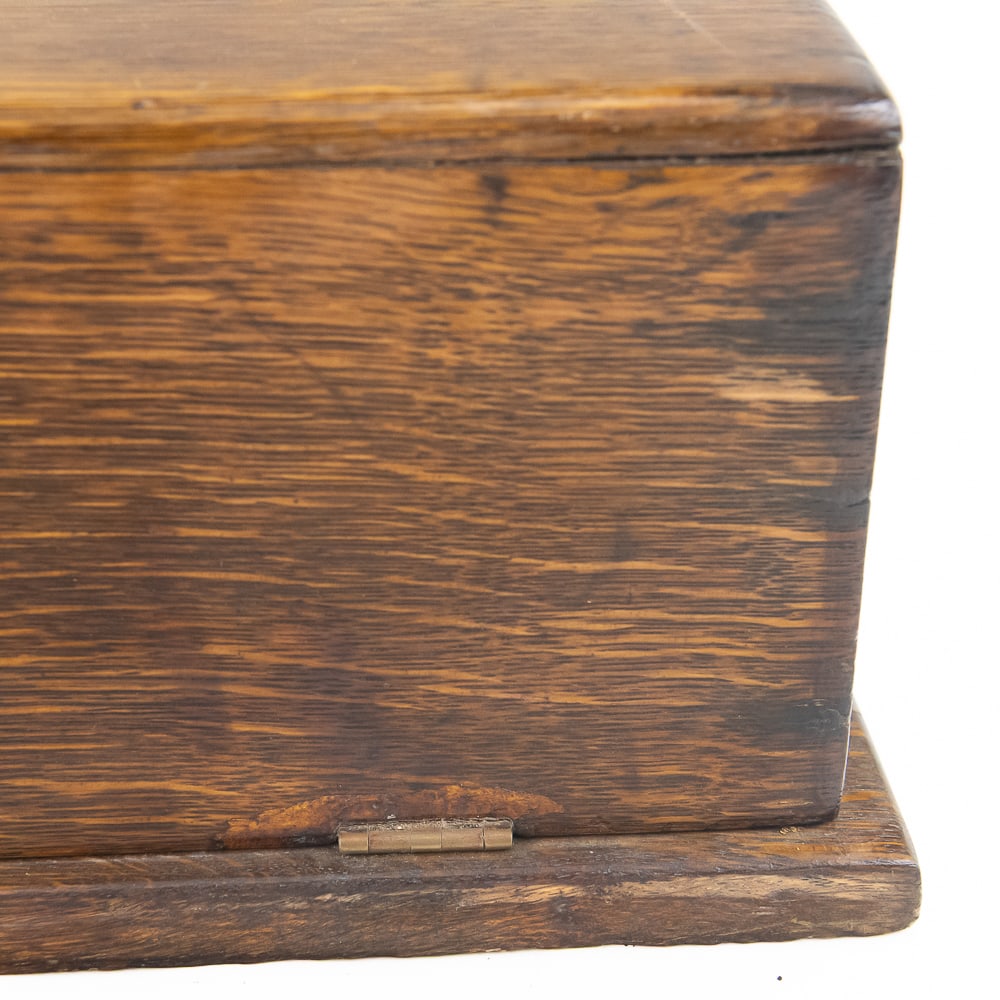 Oak Cylinder Record Storage Case - 10