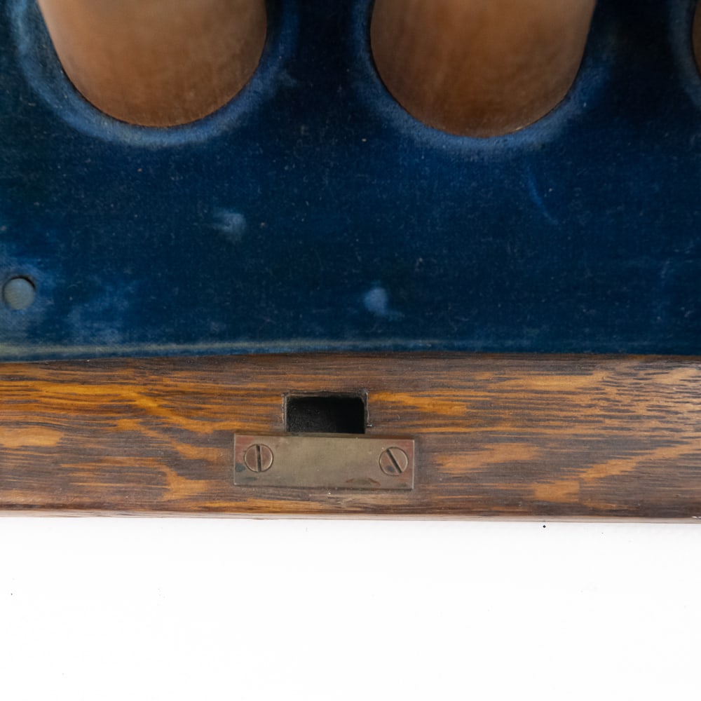 Oak Cylinder Record Storage Case - 4