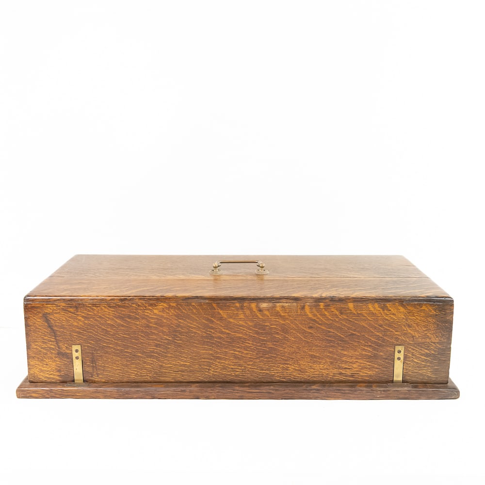 Oak Cylinder Record Storage Case - 5