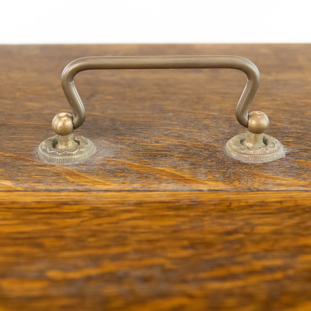 Oak Cylinder Record Storage Case - 6
