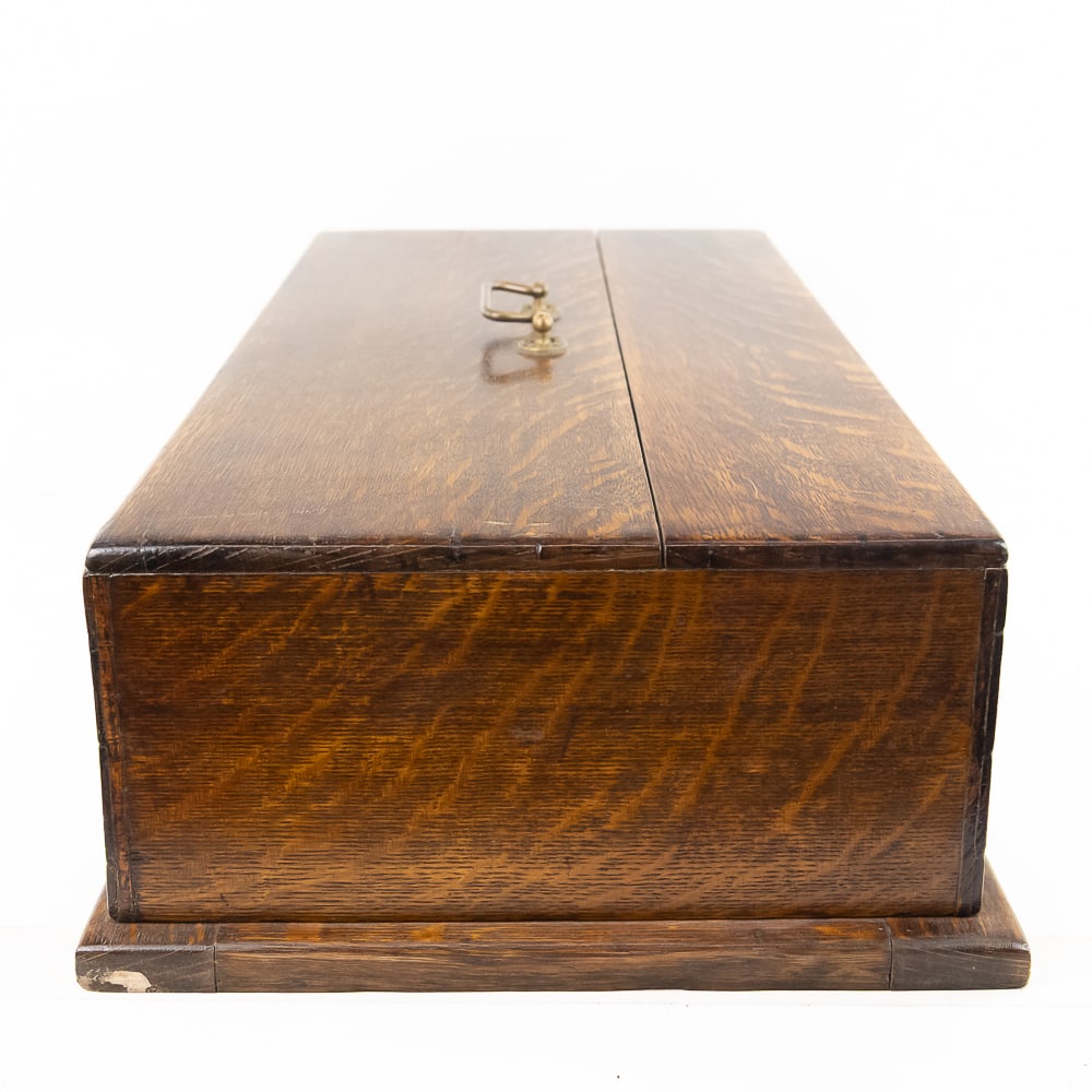 Oak Cylinder Record Storage Case - 7