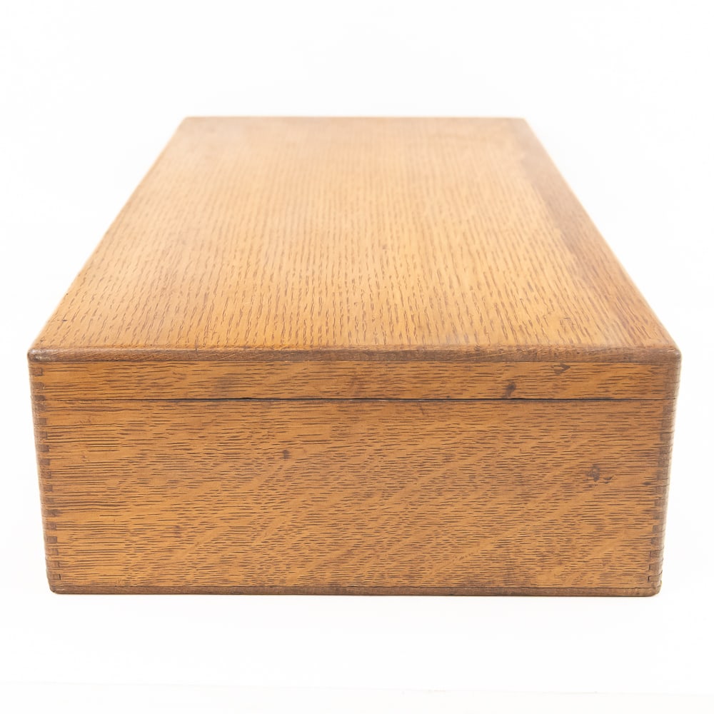 Oak Cylinder Record Storage Case - 10