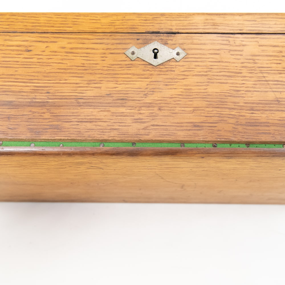 Oak Cylinder Record Storage Case - 12