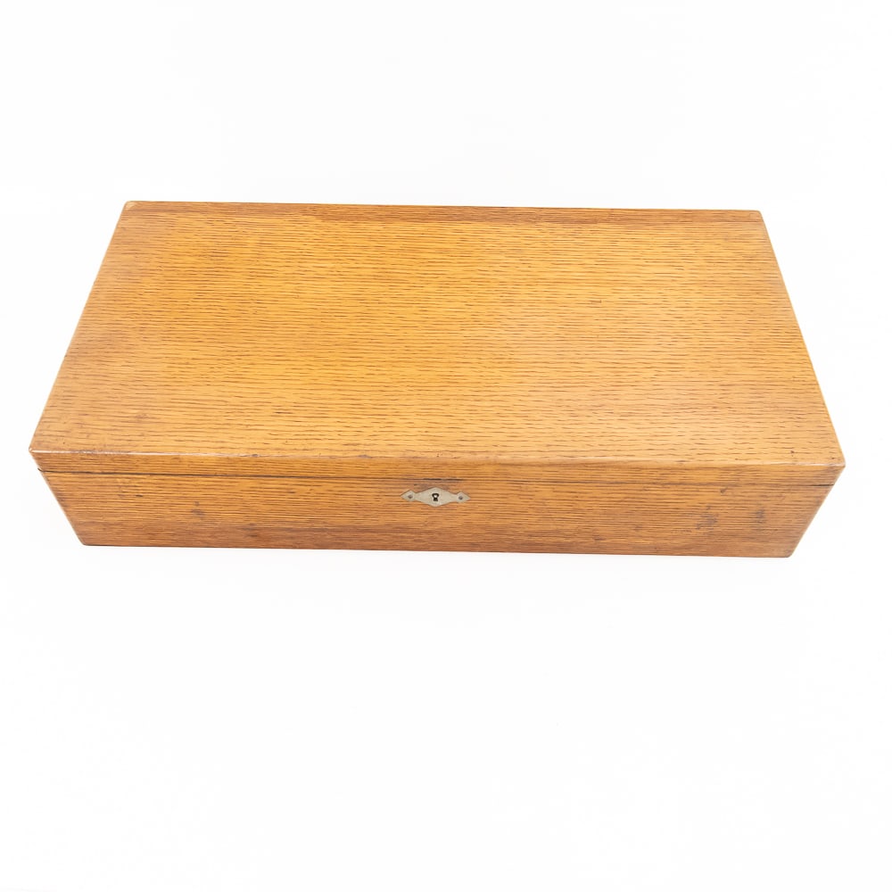 Oak Cylinder Record Storage Case - 7